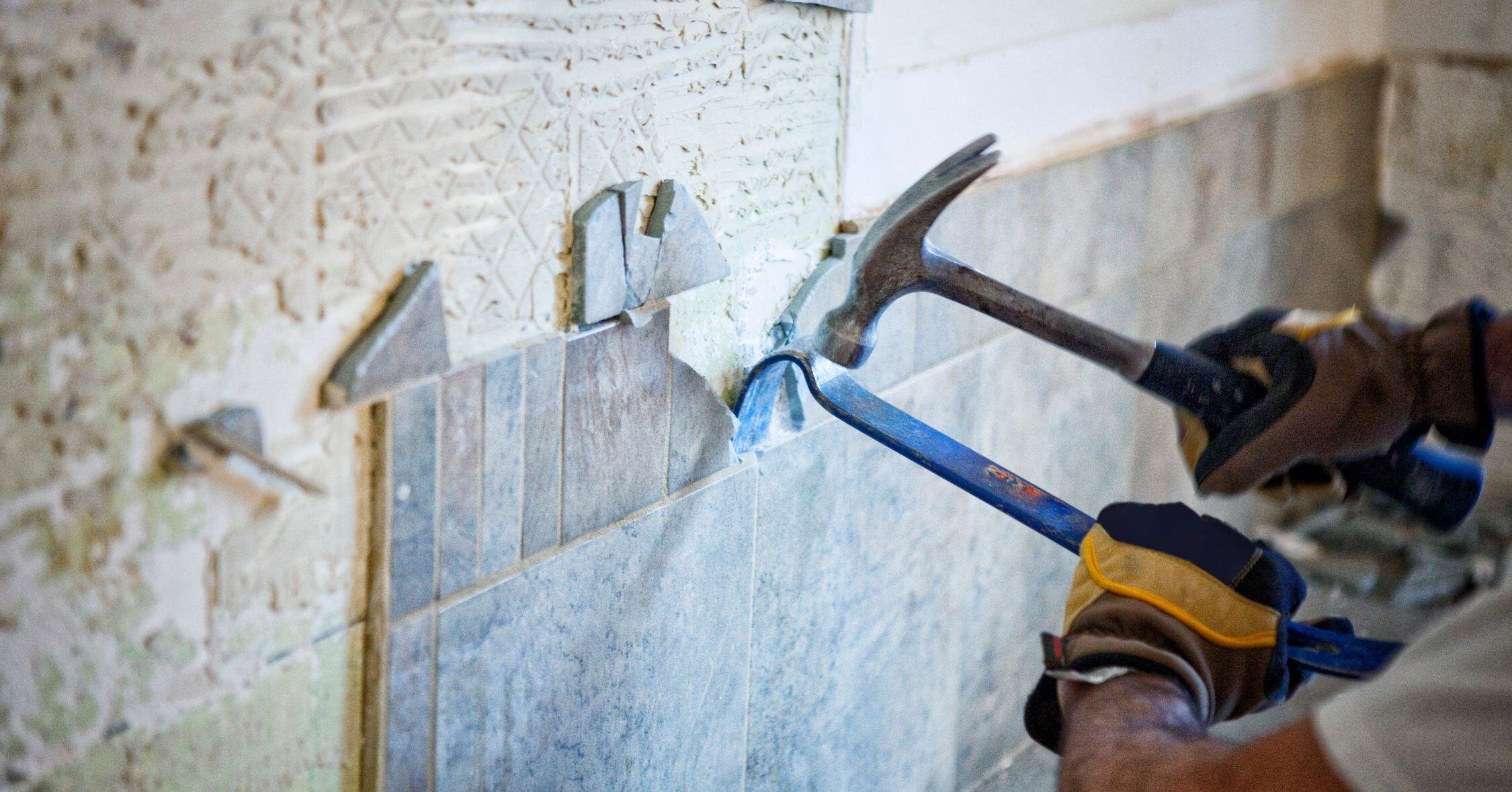 Removing a backsplash in a fixer upper
