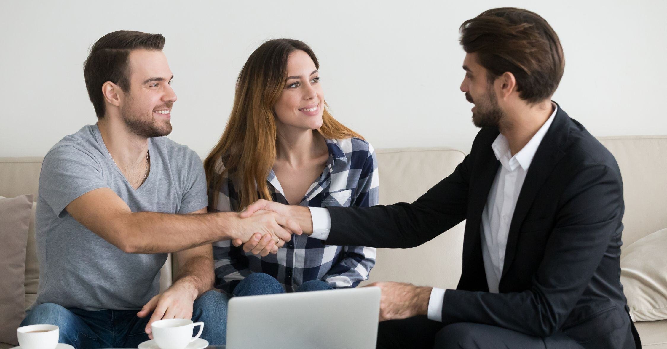 Landlord interviewing potential tenants